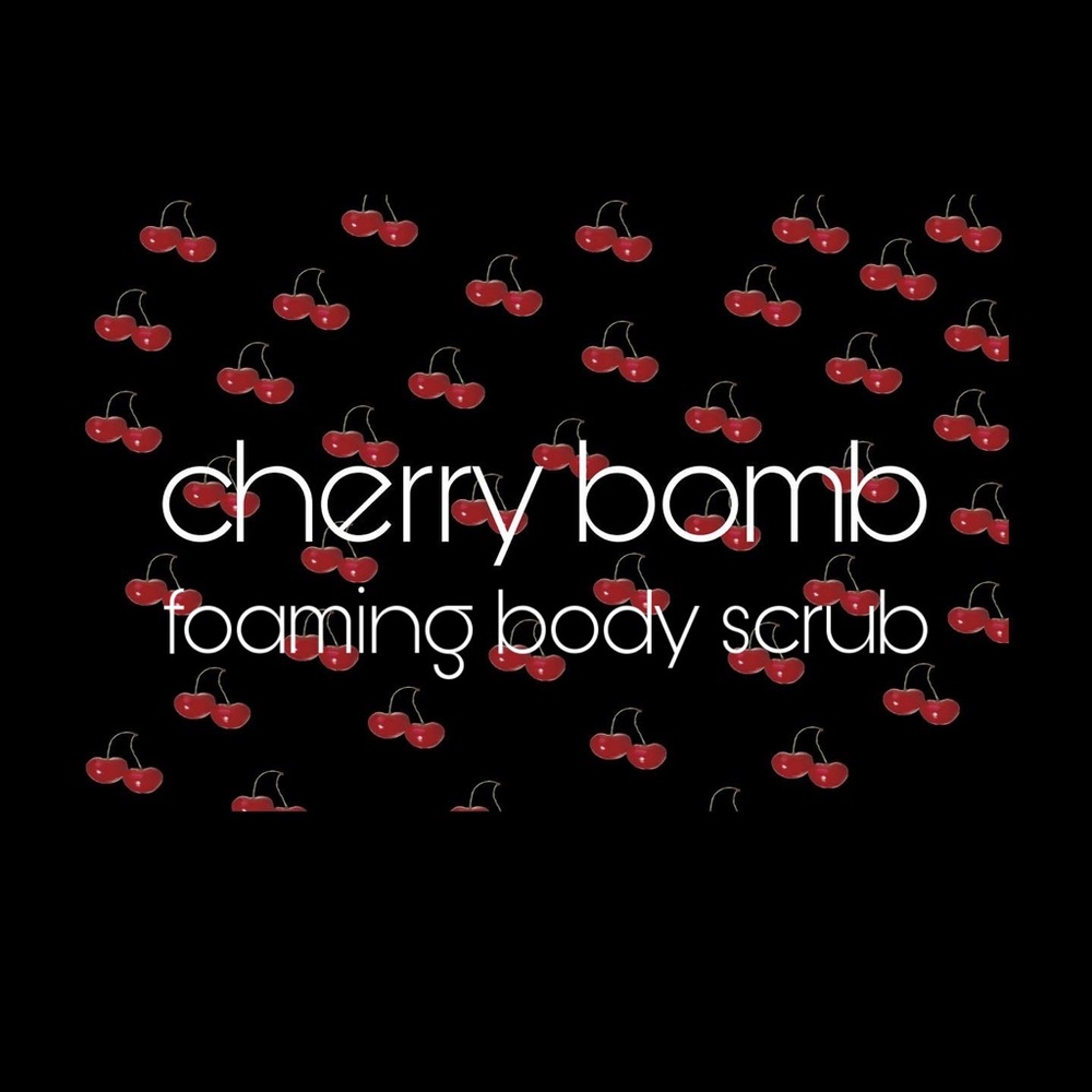 Cherry bomb foaming body scrub🍒💎 handmade product